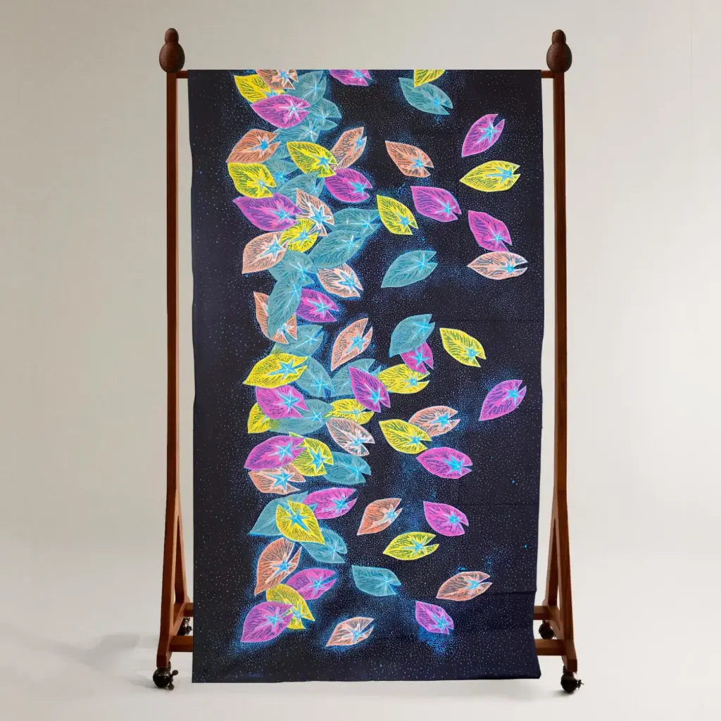 Keladi Latar Cecek ~ Fuzzy Pastel Neon Hues