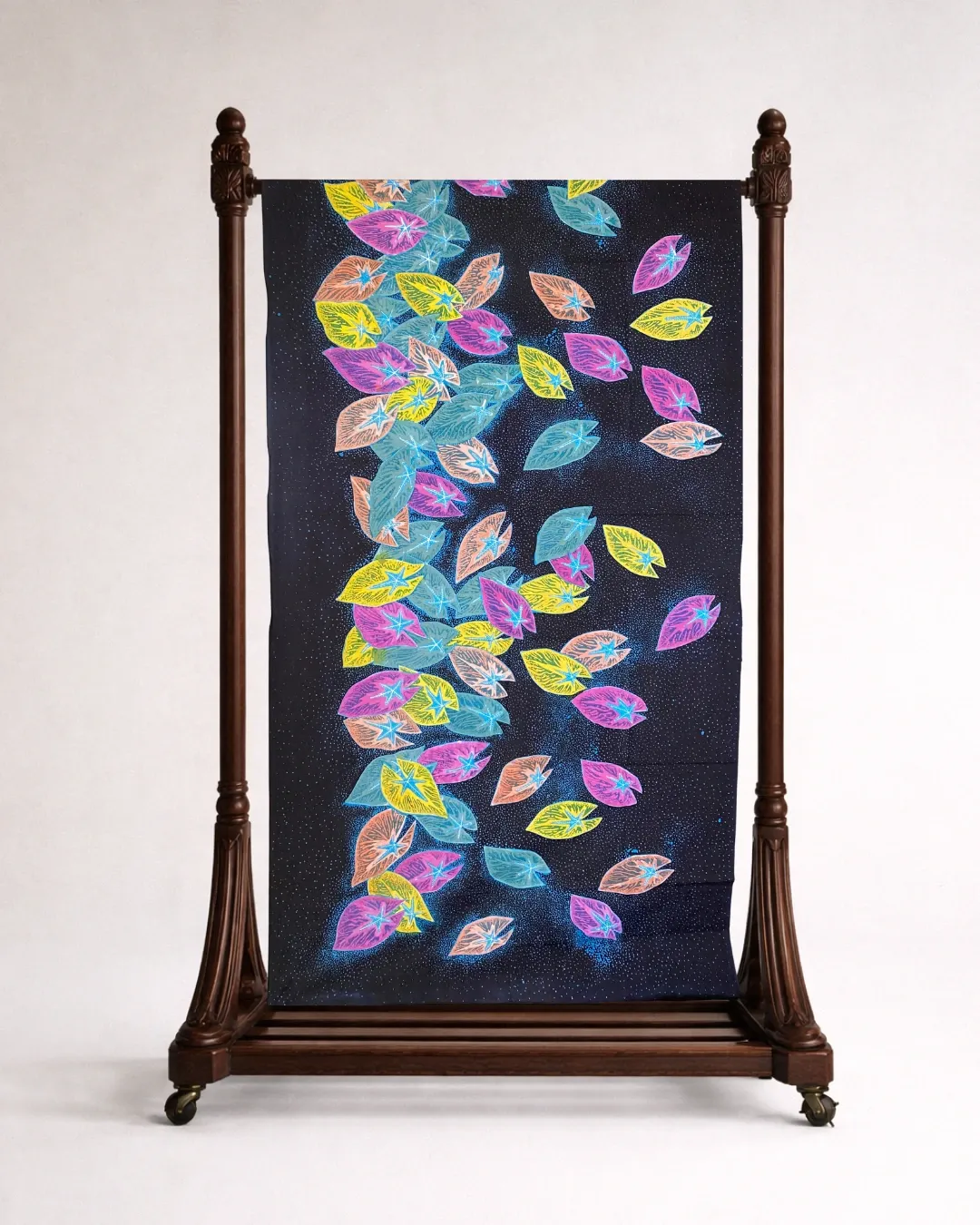 Keladi Latar Cecek ~ Fuzzy Pastel Neon Hues